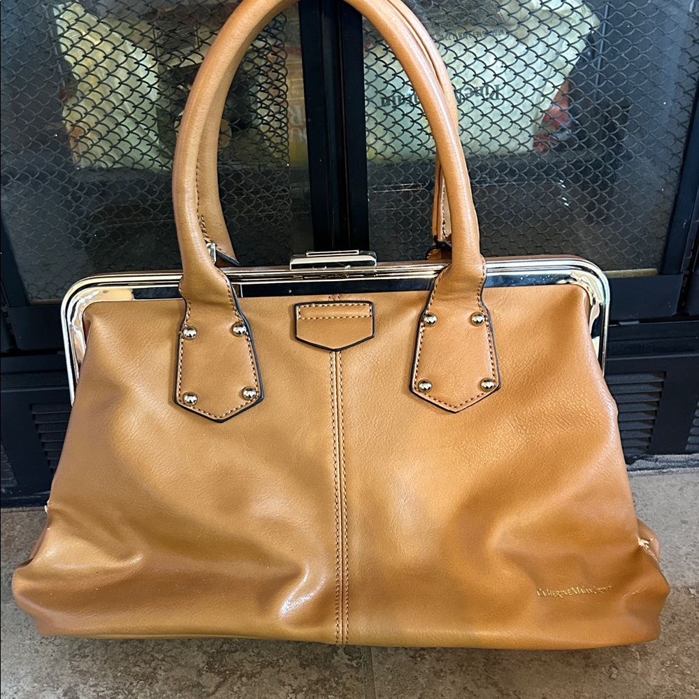 Catherine Malandrino Tan Leather Shoulder Bag